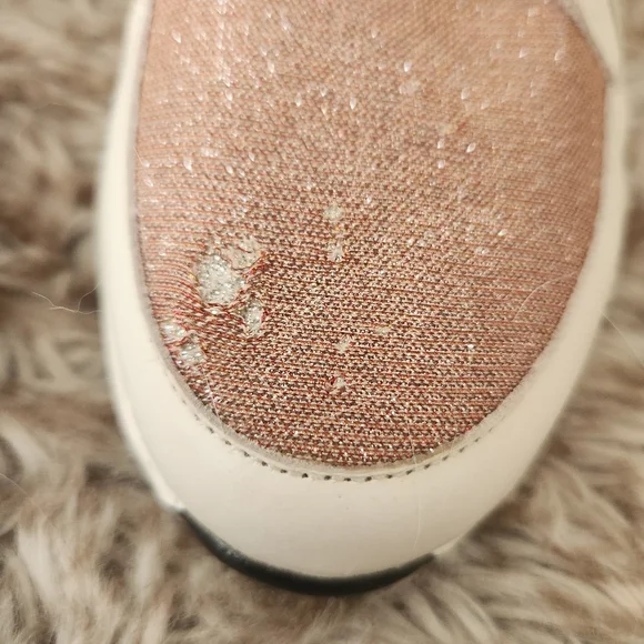 Tosca Blu Champagne Glitter Sneakers White‎ And Gold Women's EU Size 37 - Picture 3 of 13